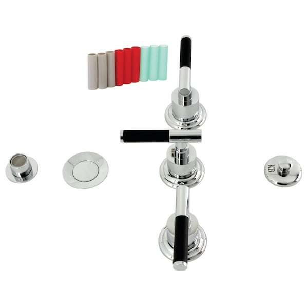 ThreeHandle Bidet Faucet, Polished Chrome